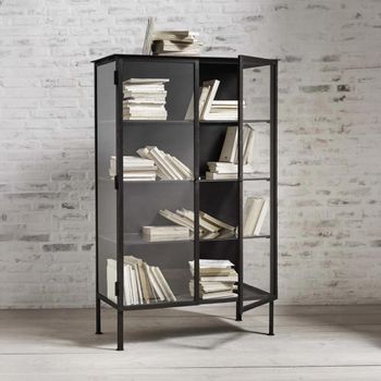 Oregon Black Metal 2 Door Cabinet