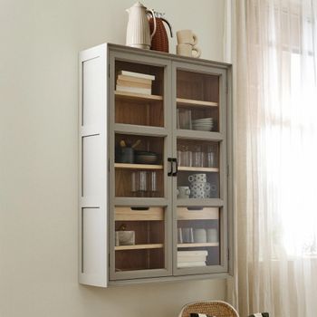 Viva Grey Wall 2 Door 2 Drawer Cabinet
