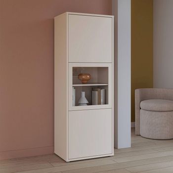 Alice Springs Sand 3 Door Narrow Display Cabinet