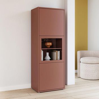 Alice Springs Terracotta 3 Door Narrow Display Cabinet