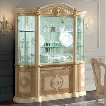 Aida Italian Ivory Display Cabinet