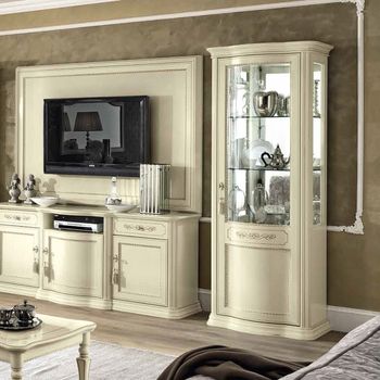 Torriani Italian Ivory 1 Door RHF Display Cabinet
