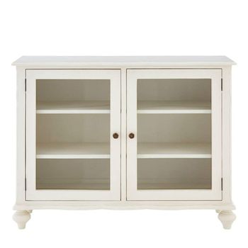 Loire White 2 Door Small Display Cabinet