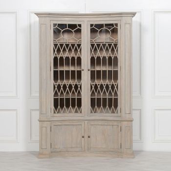 Rica White Cedar 4 Door Display Cabinet