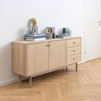 Aston Oak 160cm 2 Door Large Sideboard