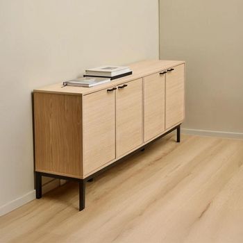 Kensington Oak 180cm 4 Door Extra Large Sideboard