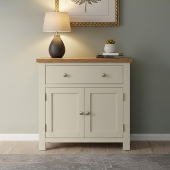 Lundy Compact Ivory Painted 80cm 2 Door Sideboard