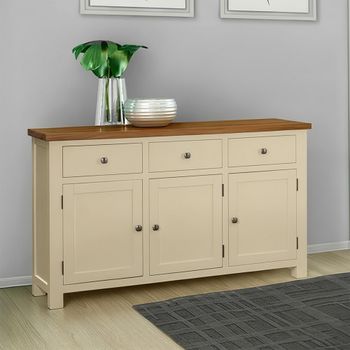 Lundy Ivory Painted 3 Door Medium Sideboard