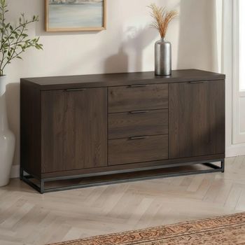 Brooklyn Dark Oak 150cm 2 Door Medium Sideboard