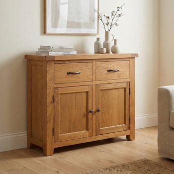 Somer Oak 2 Door Small Sideboard