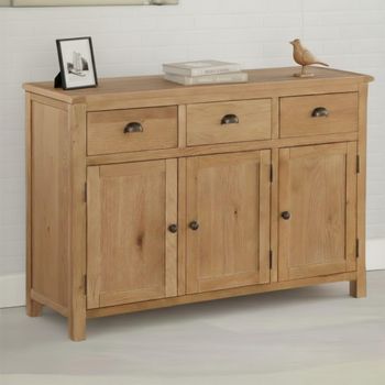 Kilmore Oak 120cm 3 Door Medium Sideboard
