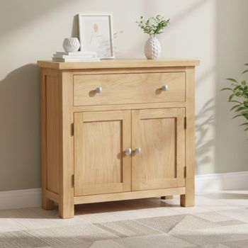 Appleby Oak Compact 80cm 2 Door Sideboard