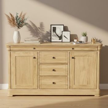 Moreno Oak 2 Door 4 Drawer Large Sideboard