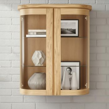 Sorento Curved Oak Top Narrow Sideboard