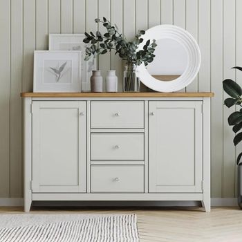 Arden Grey Painted 130cm 2 Door Medium Sideboard