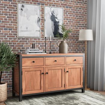 Rayne Acacia 135cm 3 Door Medium Sideboard