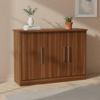 Sherwood Walnut 3 Door Small Sideboard