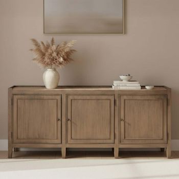 Chesterton Natural Bayur Wood 3 Door Sideboard