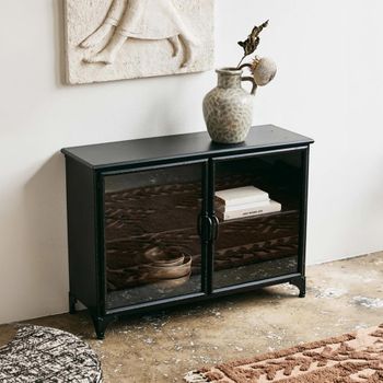 Downtown Black 2 Door Sideboard