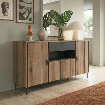 Arundel Oak 2 Door 1 Drawer Large Sideboard