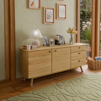 Hazlemere Matt Lacquered 2 Door 3 Drawer Sideboard