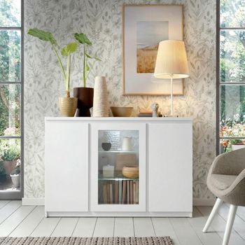 Fribo White 3 Door Medium Sideboard