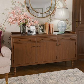 Williamson Mid Gloss Lacquered 3 Door 3 Drawer Sideboard