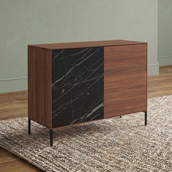 Helga Oiled Walnut 2 Door Sideboard - Sizes Available