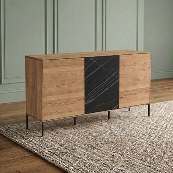 Helga Oiled Oak 3 Door Sideboard - Sizes Available
