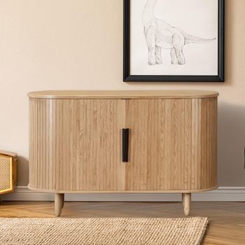 Vermont Oak Effect 45cm 2 Door Small Sideboard