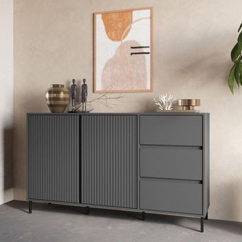 Avenale Anthracite 2 Door 3 Drawer Medium Sideboard