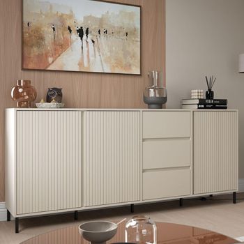 Avenale Cashmere 3 Door 3 Drawer Extra Large Sideboard