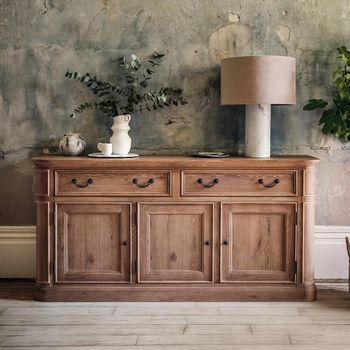 Cannes Timber Wood 3 Door 2 Drawer Medium Sideboard