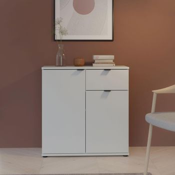 Ganymede Light Grey Compact 2 Door 1 Drawer Sideboard