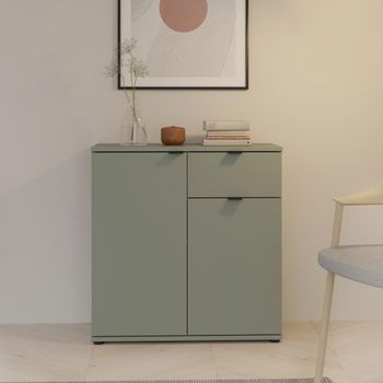 Ganymede Sage Green Compact 2 Door 1 Drawer Sideboard