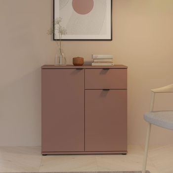 Ganymede Terracotta Compact 2 Door 1 Drawer Sideboard