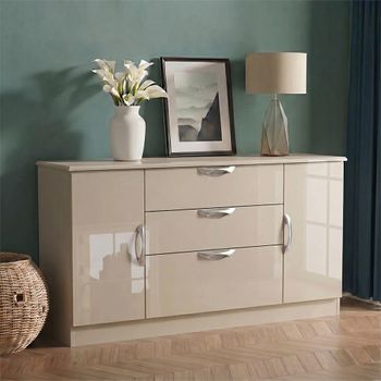 Camden Cashmere 2 Door Wide Sideboard
