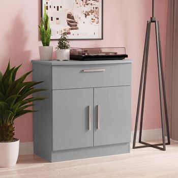 Knightsbridge Compact Grey 2 Door Sideboard