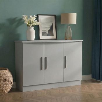 Knightsbridge Grey 3 Door Small Sideboard