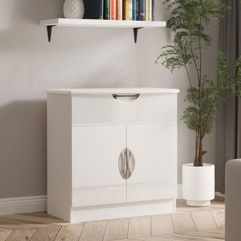 Camden White Gloss Compact 2 Door Sideboard