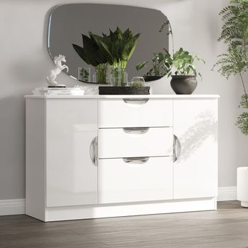 Camden White Gloss 2 Door Medium Sideboard