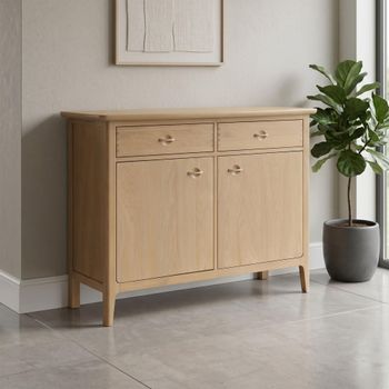 Cotswold Natural Oak 2 Door 2 Drawer Sideboard