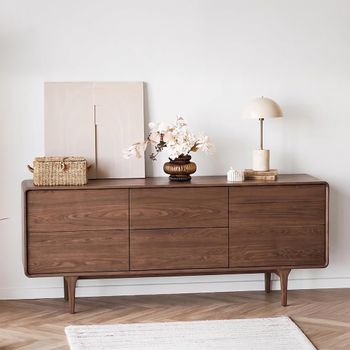 Darwin Dark Brown Oak 2 Door 2 Drawer Large Sideboard