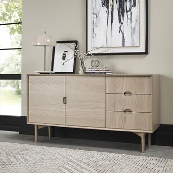 Dansk Scandi Oak 2 Door 3 Drawer Large Sideboard