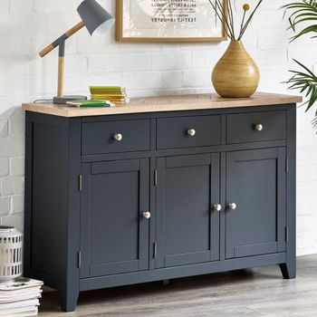 Bordeaux Grey 3 Door Medium Sideboard