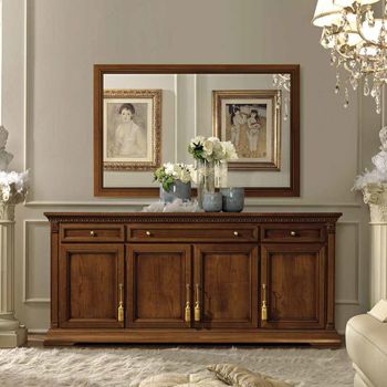 Treviso Italian Cherry Wood Extra Large Buffet Sideboard