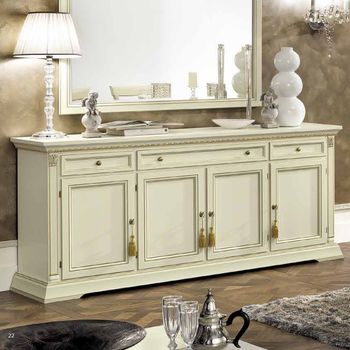 Treviso Italian White Ash Extra Large Buffet Sideboard