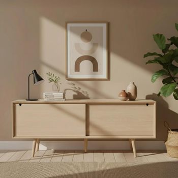 Century Oak 180cm 2 Door Extra Large Sideboard