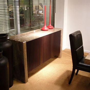 Espresso Marble Small Buffet Sideboard - Sizes Available