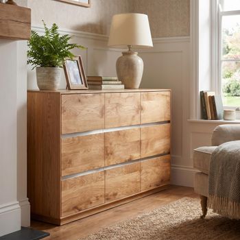 Fargo Blonde Oiled Oak 160cm 3 Door Large Sideboard